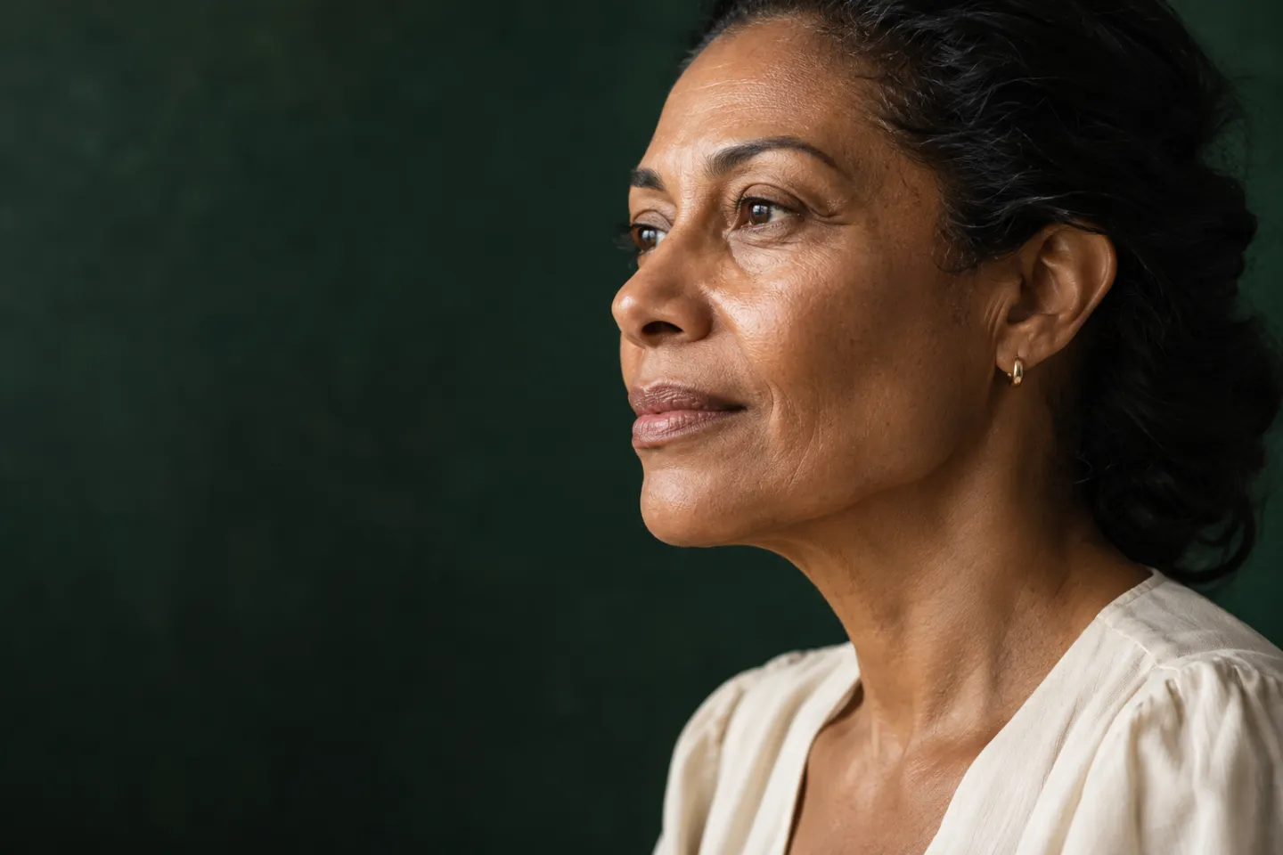 Retrato de pele madura criado com IA